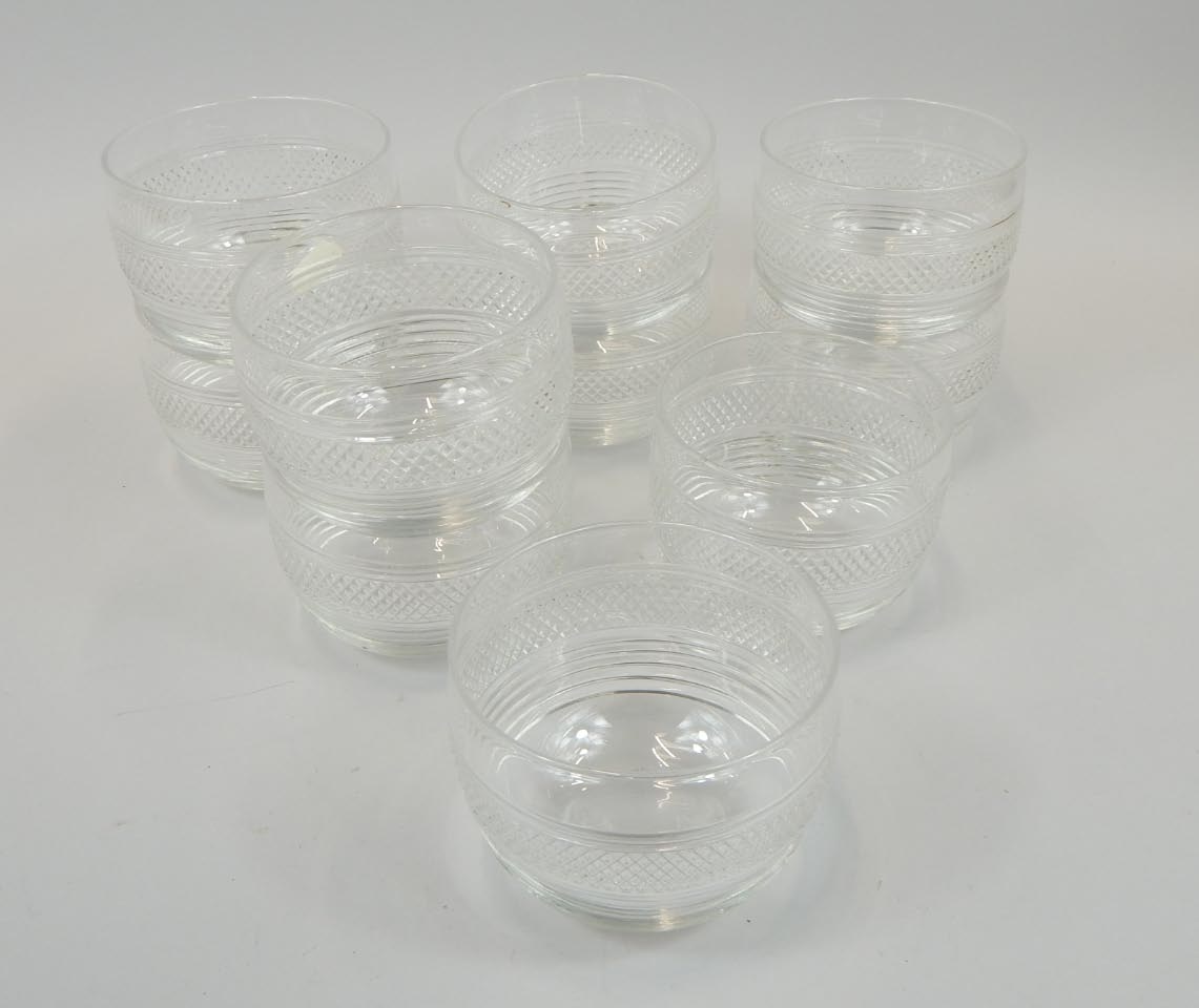 Appraisal: A set of ten cut glass finger bowls cm dia