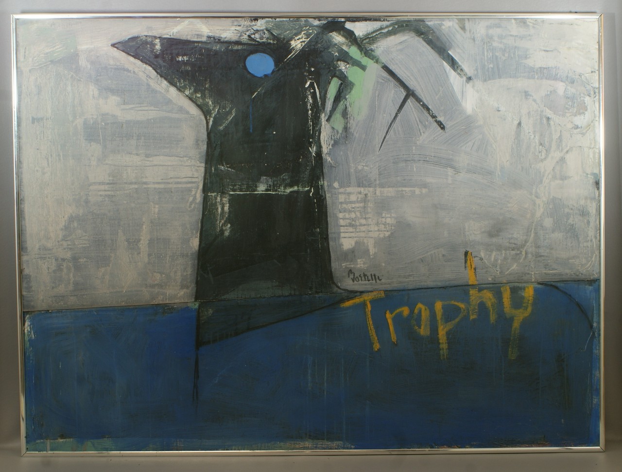 Appraisal: Tom Bostelle American PA - mixed media on lauan Trophy