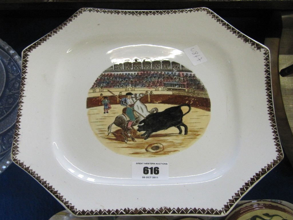 Appraisal: Twelve pottery plates by Pickman Sevilla each depicting bullfighting scenes