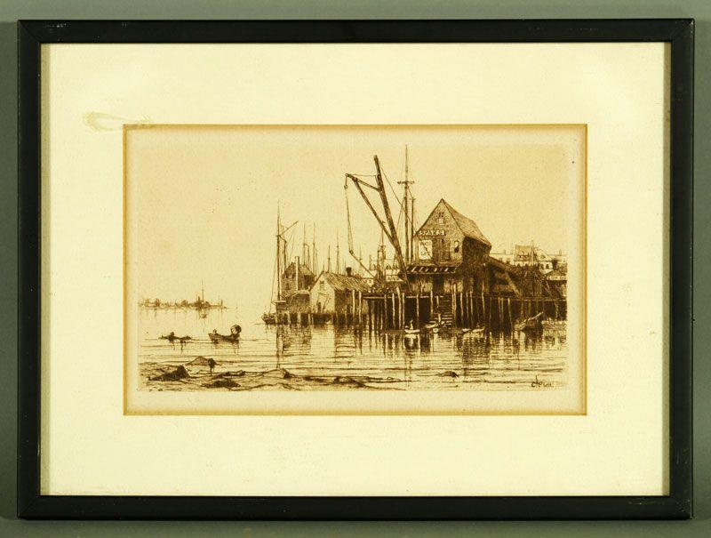 Appraisal: - Etchings Lot of ten etchings from assorted artists h