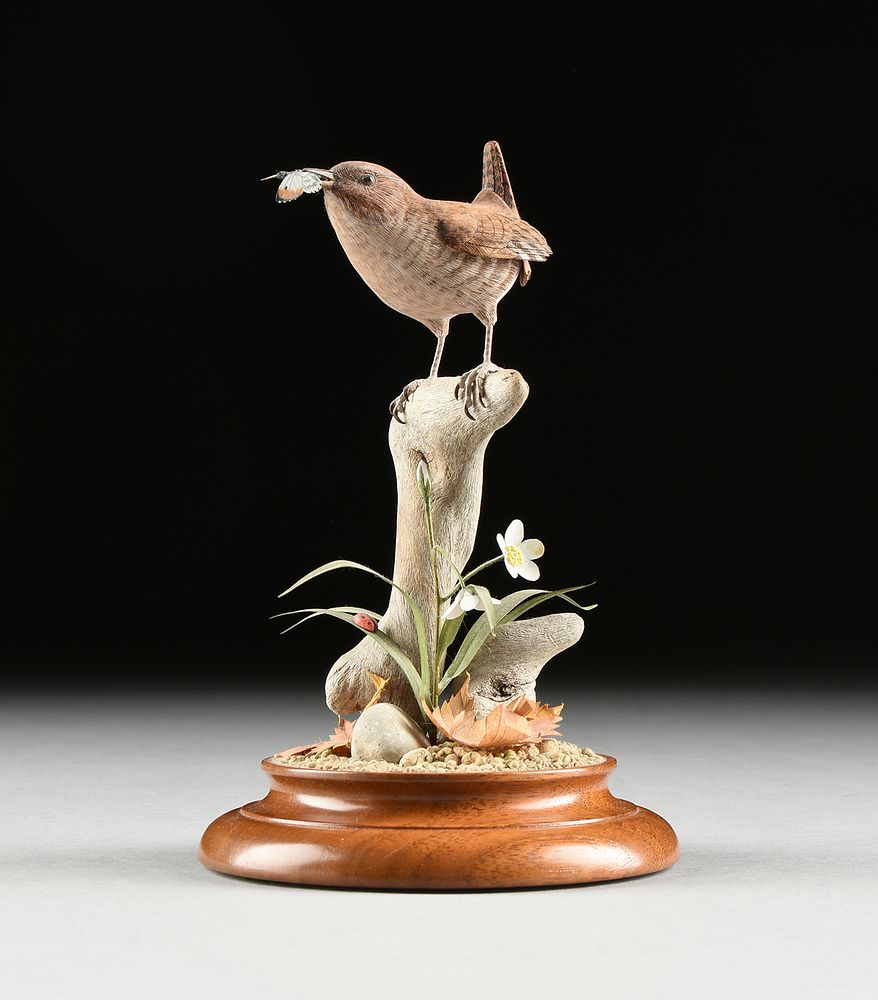 Appraisal: MANFRED K SCHEEL American th Century A SCULPTURE Wren with