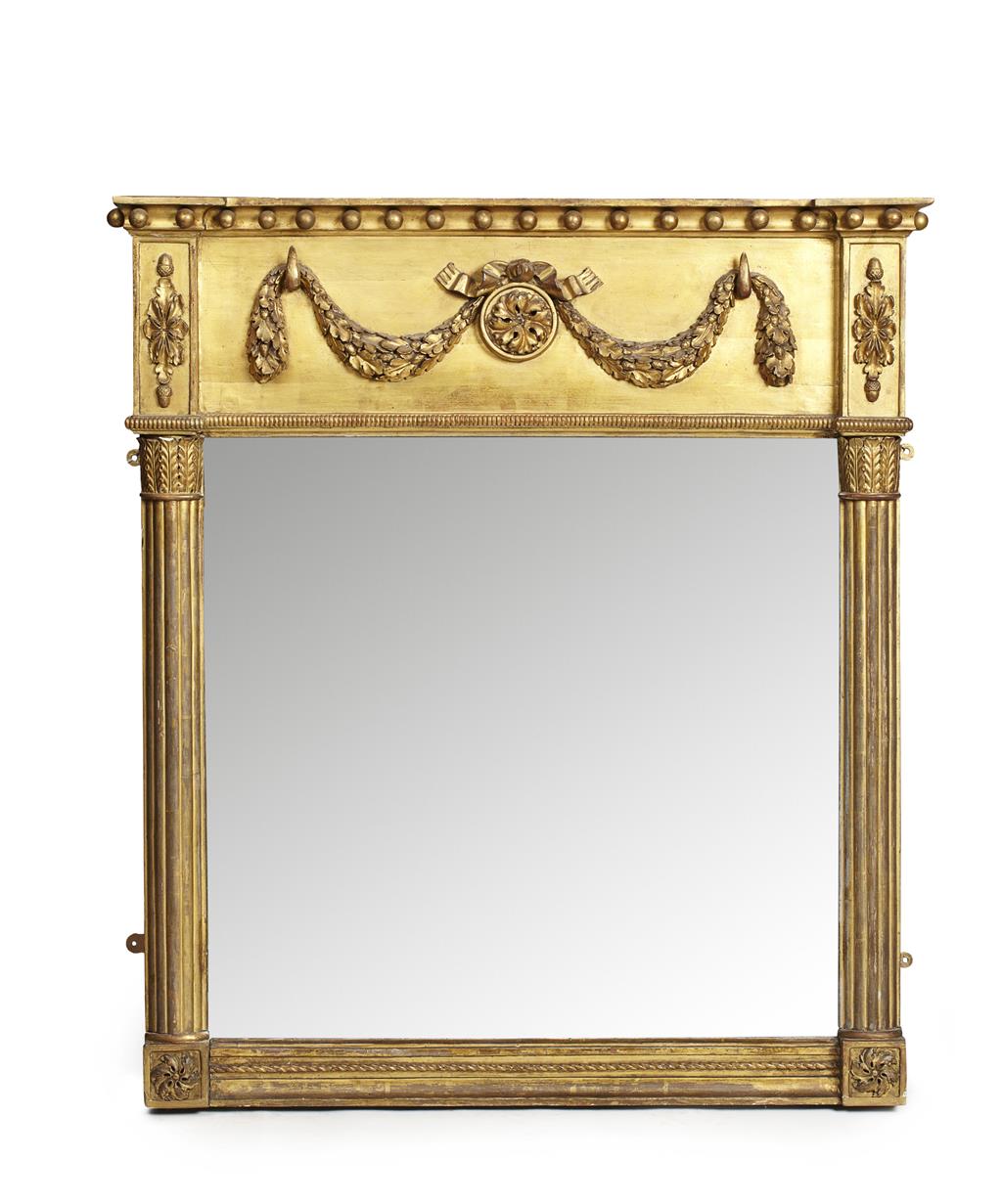 Appraisal: REGENCY GILTWOOD AND GESSO OVERMANTEL MIRROR EARLY TH CENTURY of