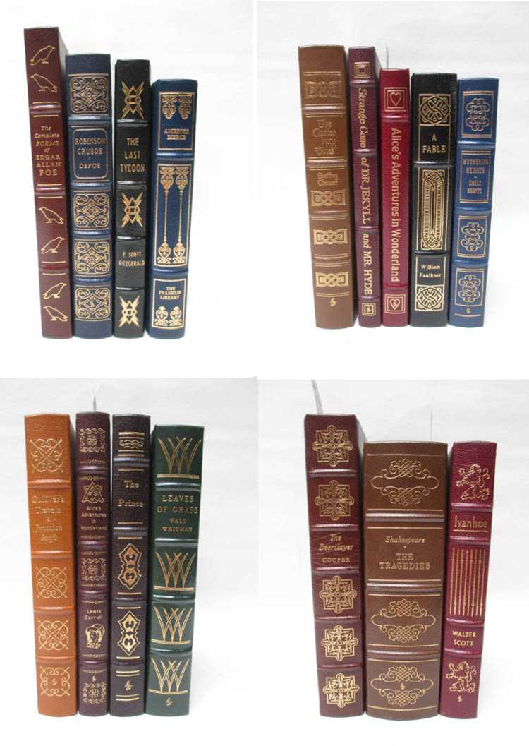 Appraisal: SIXTEEN LEATHER BOUND BOOKS BY EASTON PRESS assorted titles all