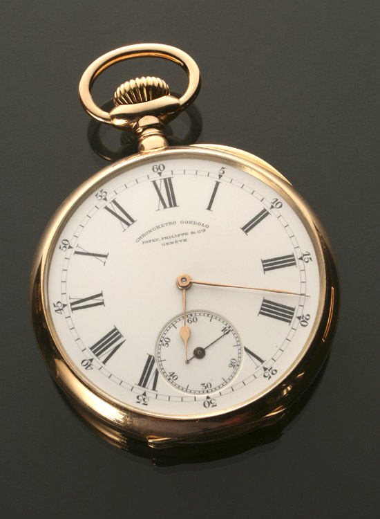 Appraisal: -Karat Yellow-Gold Open Face Chronometer Gondolo Pocket Watch Patek Philippe