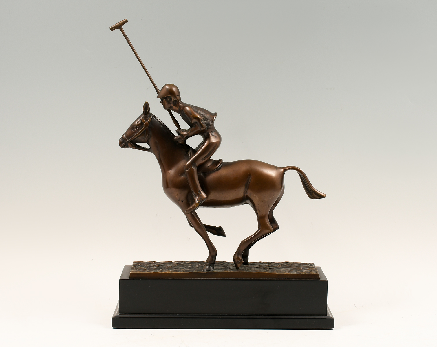 Appraisal: BRONZE POLO PLAYER ''w x '''d x ''h