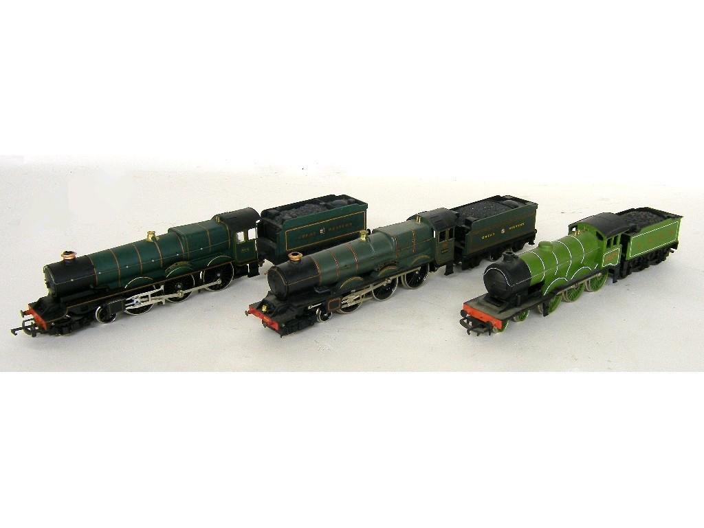 Appraisal: Three gauge electric locomotives with tenders to include a Hornby