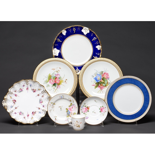 Appraisal: A pair of Royal Worcester dessert plates c with jewelled