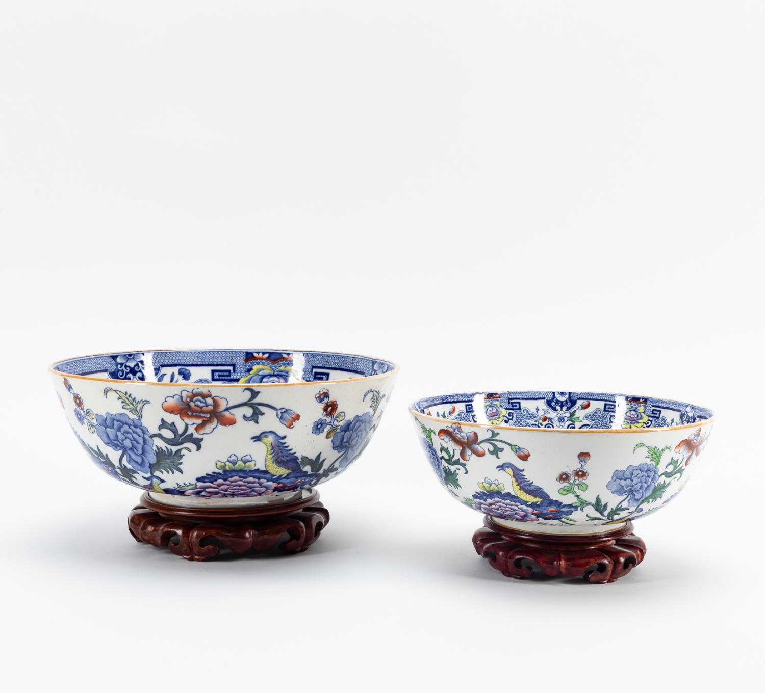 Appraisal: MASONS IRONSTONE ASIAN PATTERN SERVING BOWLS Mason's Ironstone English th