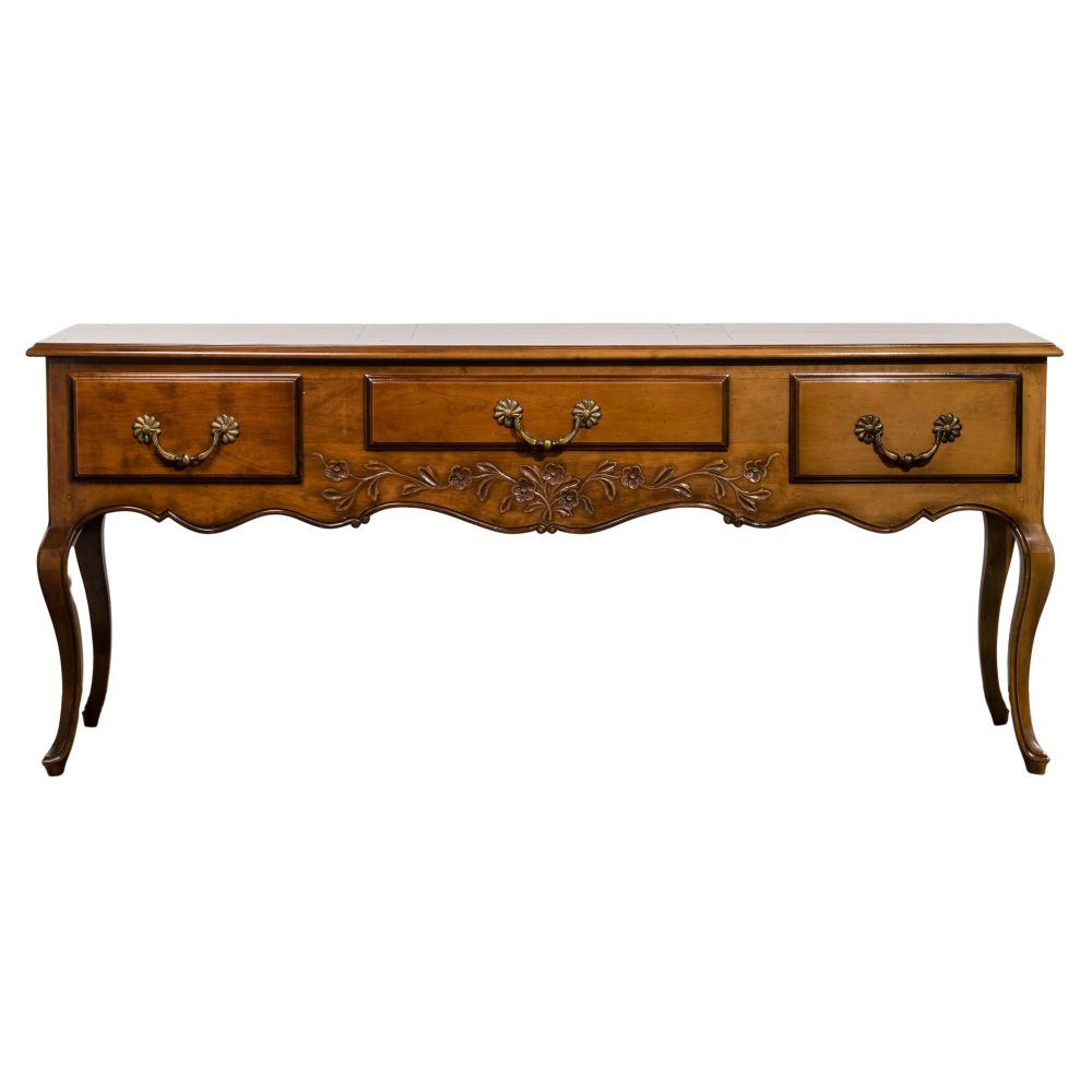 Appraisal: RICHELIEU FRENCH CARVED FRUITWOOD SIDEBOARD th century having a carved