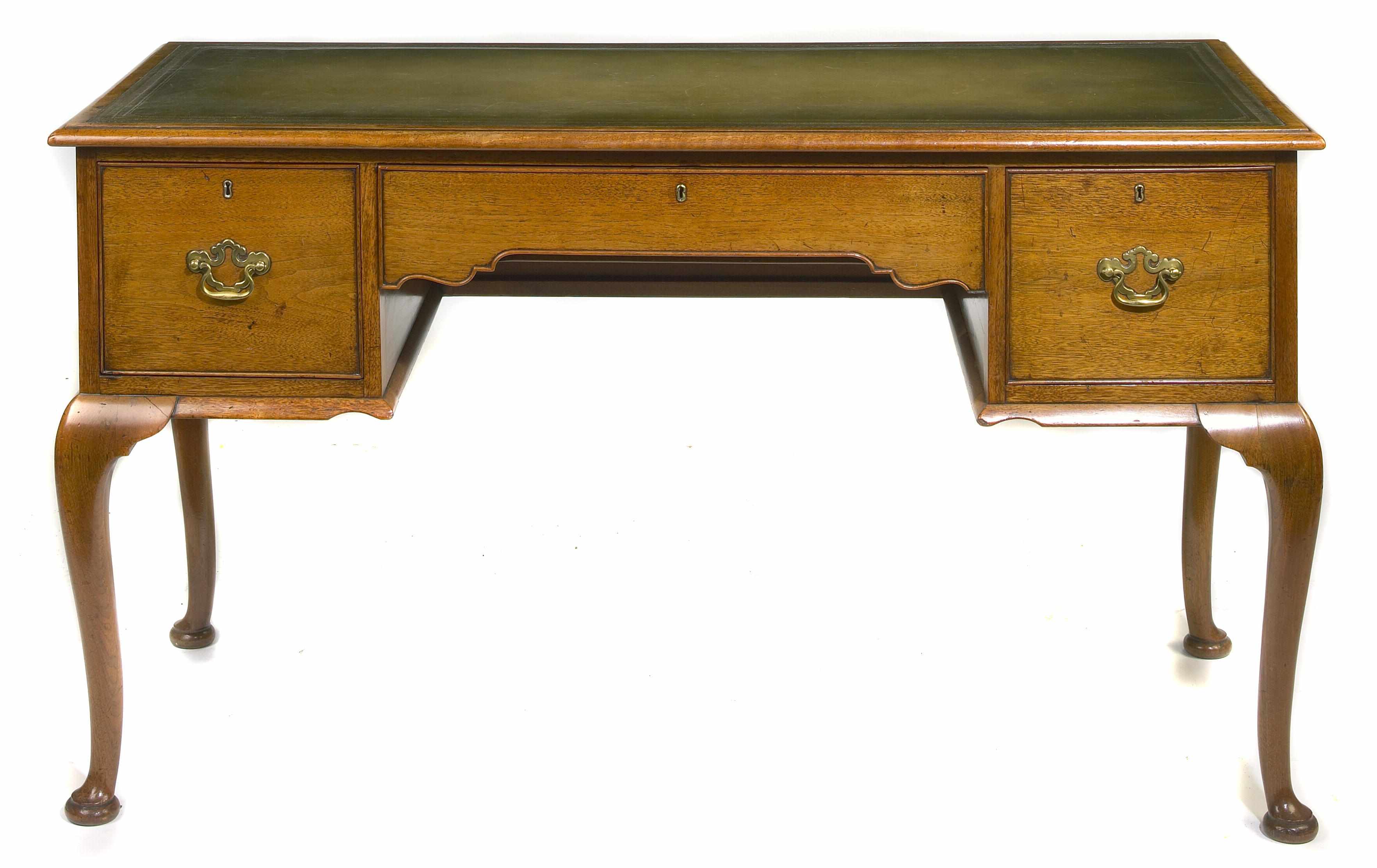 Appraisal: A George II style mahogany writing desk height in width