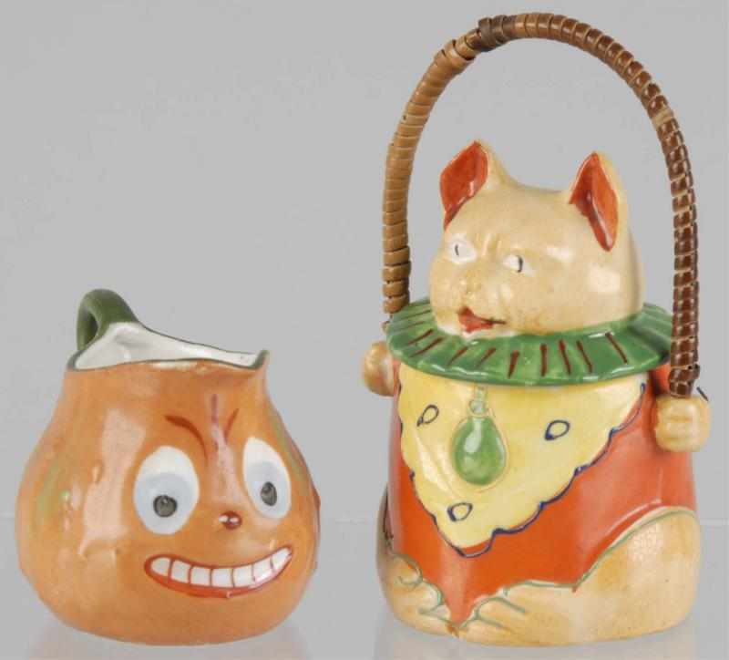 Appraisal: Lot of Porcelain Halloween Pieces Description Both marked Japan Includes