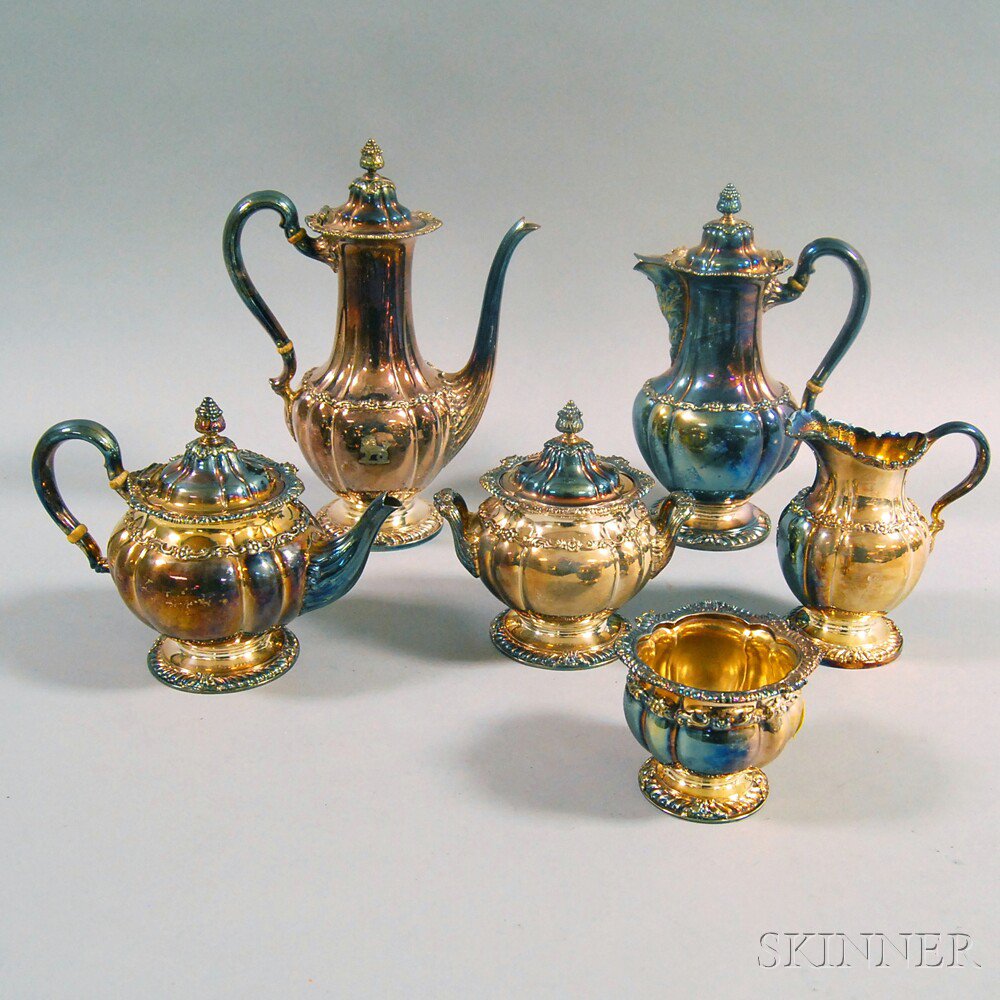 Appraisal: Six-piece Tiffany Co Silver-plated Tea and Coffee Service comprised of