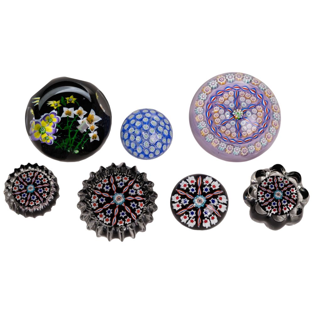 Appraisal: SCOTTISH PAPERWEIGHT ASSORTMENT paperweights including John Deacons and Peter MacDougall