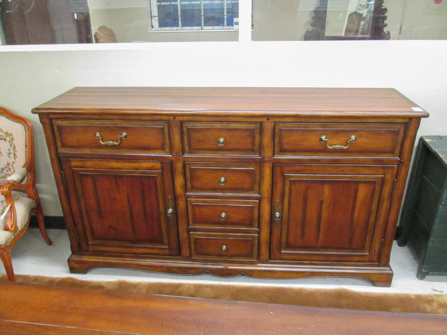 Appraisal: FEDERAL STYLE HARDWOOD BUFFET made in China recent production the