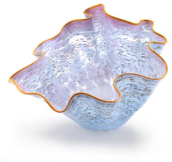 Appraisal: Dale Chihuly American born Macchia Vessel blown glass with orange