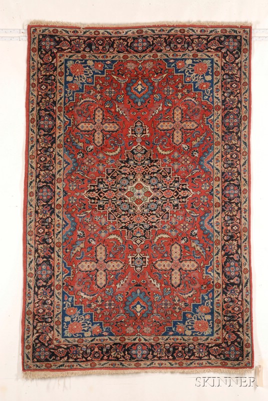 Appraisal: Sarouk Rug West Persia second quarter th century ft in