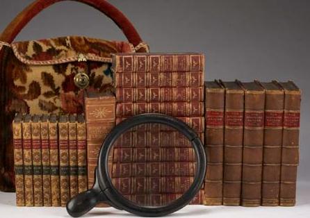 Appraisal: LOT OF TWENTY-THREE LEATHERBOUND BOOKS NINETEENTH CENTURY Together with a