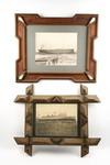 Appraisal: TRAMP ART FRAMES - Lot of two tramp art frames