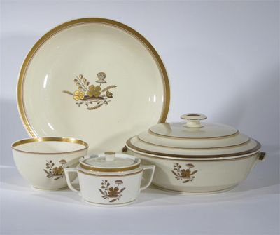 Appraisal: A Royal Copenhagen dinner and tea service printed in gilt