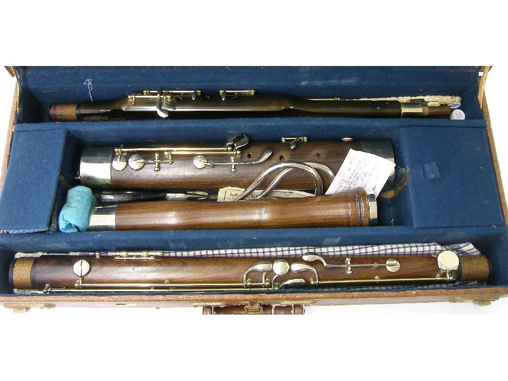 Appraisal: th century bassoon stamped Excelsior Sonorous Class Hawkes Son Makers