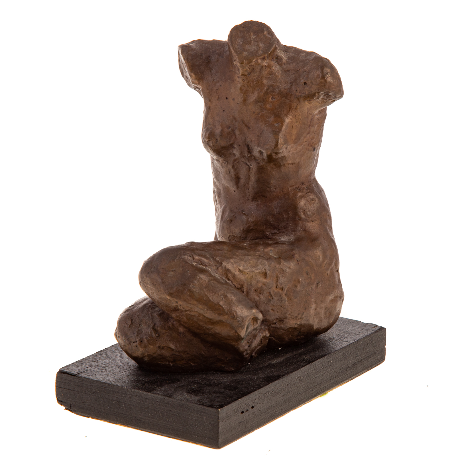 Appraisal: MOSHE ZIFFER FEMALE NUDE BRONZE SCULPTURE Israeli - Bronze on