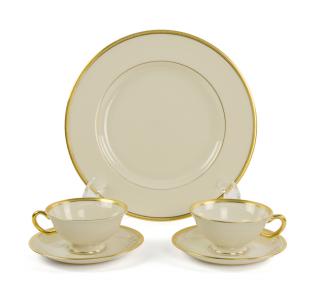 Appraisal: A LENOX PORCELAIN DINNER SERVICE A LENOX PORCELAIN DINNER SERVICE