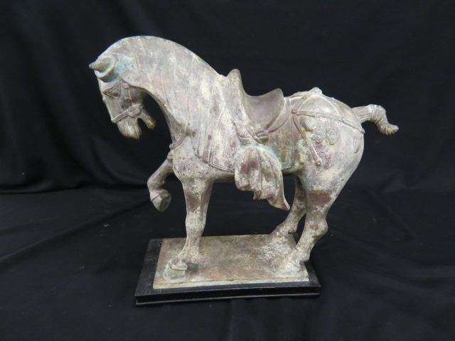 Appraisal: Chinese Iron Horse Tang style excellent