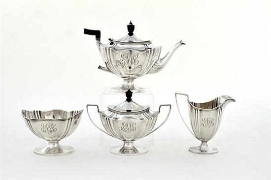 Appraisal: Whiting sterling four-piece tea service New York dated - Classical