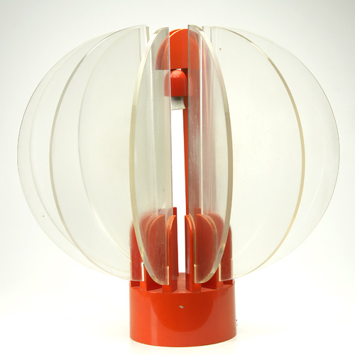 Appraisal: GAE AULENTI King Sun table lamp with hemispherical plexiglass panels