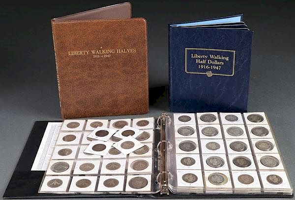 Appraisal: A COLLECTION OF US SILVER HALF DOLLARS A COLLECTION OF