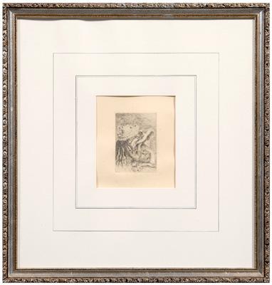 Appraisal: Pierre-Auguste Renoir etching French - Le Chapeau Epingle e Planch