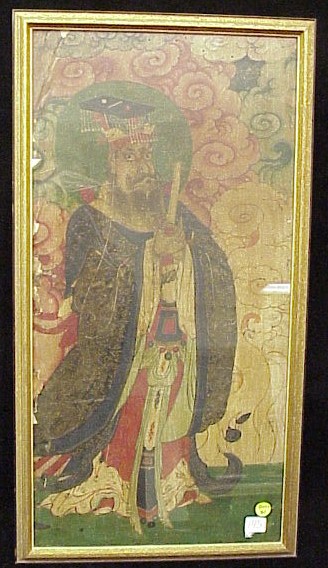 Appraisal: Painting on undetermined support Chinese possibly th C depicting a