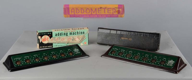 Appraisal: Lot Of Dial Style Adding Machines Including - The Lightning