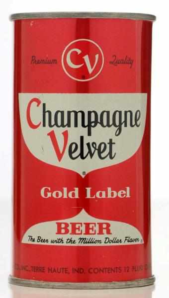 Appraisal: Champagne Velvet Red Set Can Beer Can - Near perfect