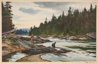 Appraisal: Ogden M Pleissner - Grand River - Upper Malbaie signed