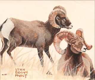 Appraisal: Lynn Bogue Hunt Ramssigned Lynn Bogue Hunt lower leftwatercolor by