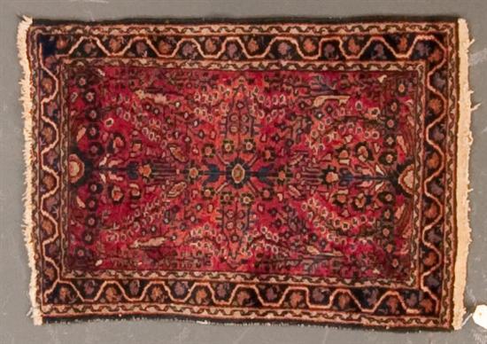 Appraisal: Semi-antique Hamadan rug Persia circa x