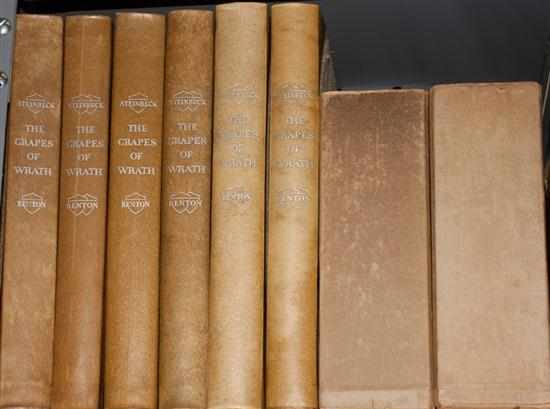 Appraisal: Books Fine Press Five sets J Steinbeck ''The Grapes of