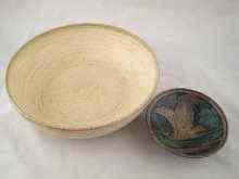 Appraisal: A footed patinated metal dish incised ''TOYS'' and stamped ''Toys