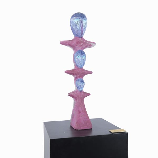 Appraisal: MARK ABILDGAARD AMERICAN CONTEMPORARY x x Totem Kiln cast glass