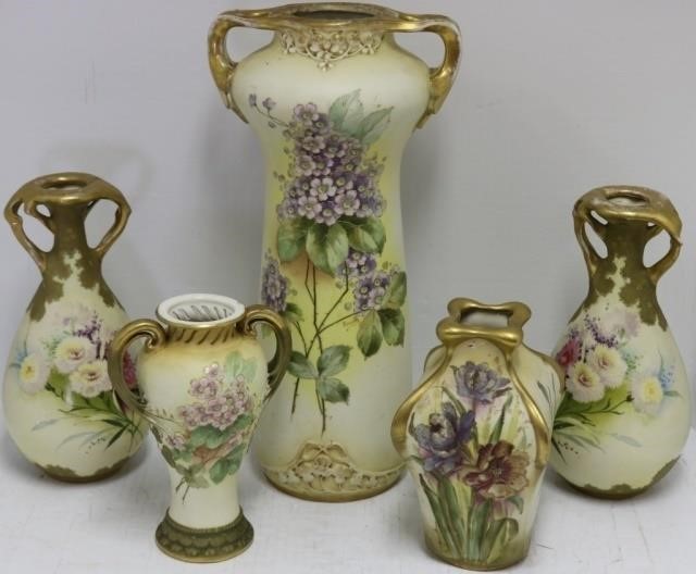 Appraisal: PIECES OF TEPLITZ PORCELAIN CA TOINCLUDE A LARGE VASE ARTIST