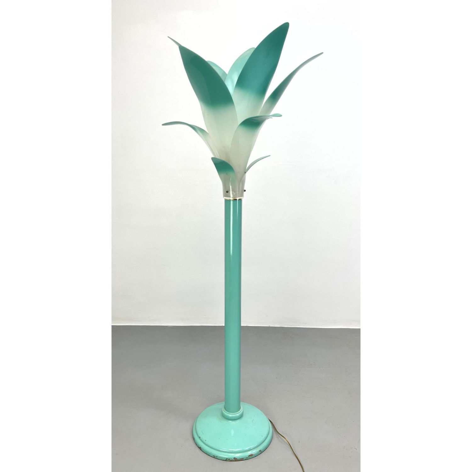 Appraisal: ROUGIER Style Palm Floor Lamp Dimensions H inches W inches