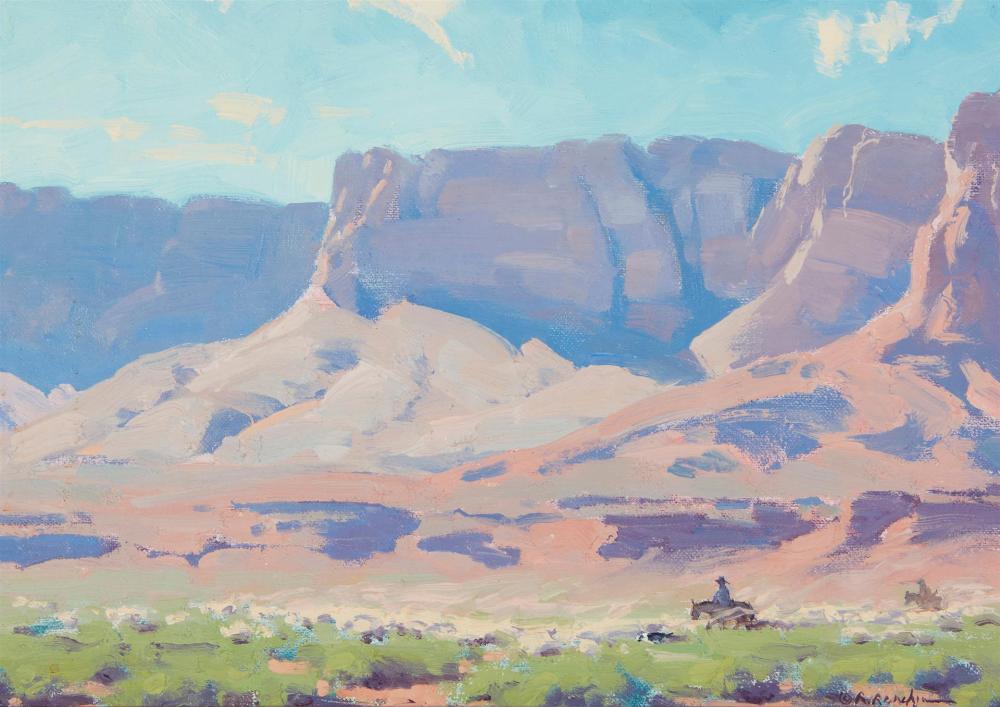 Appraisal: Ron Rencher PAPA b Navajo Wealth Oil on gesso board