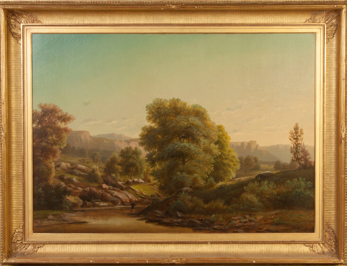 Appraisal: Sanford Robinson Gifford American - View of Rockland County Sgn