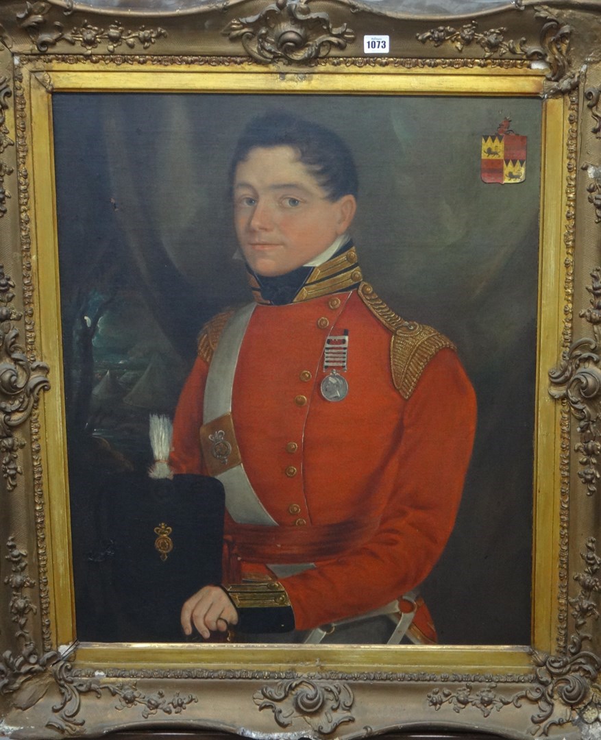 Appraisal: English School th century Portrait of Captain George Loggan of