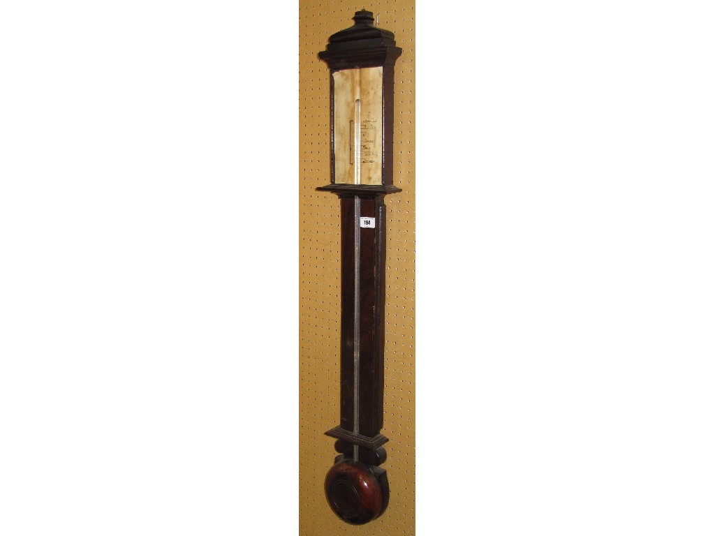 Appraisal: Mahogany stick barometer