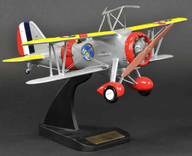 Appraisal: CONTEMPORARY BI-WING CURTISS Made of wood and composition colorfully painted