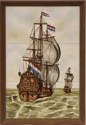 Appraisal: Dutch Delft Tile Picture x in picture