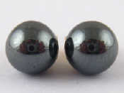 Appraisal: A pair of yellow metal tests carat gold hematite stud