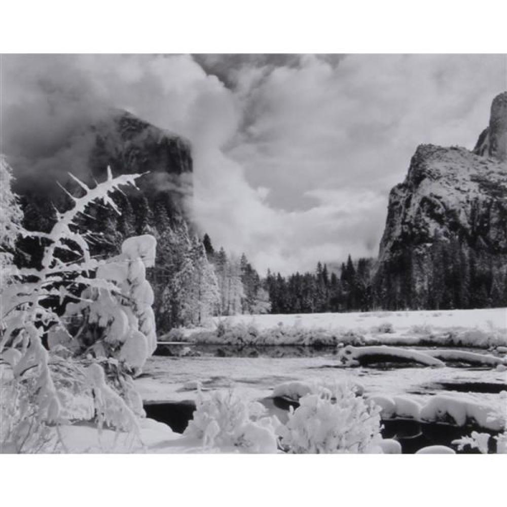 Appraisal: ANSEL ADAMS AMERICAN - GATES OF THE VALLEY WINTER YOSEMITE